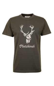 Jäger Shirt , T Shirt " Platzhirsch , Jagd T Shirt , Herren T Shirt